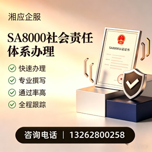 东营SA8000社会责任体系认证服务